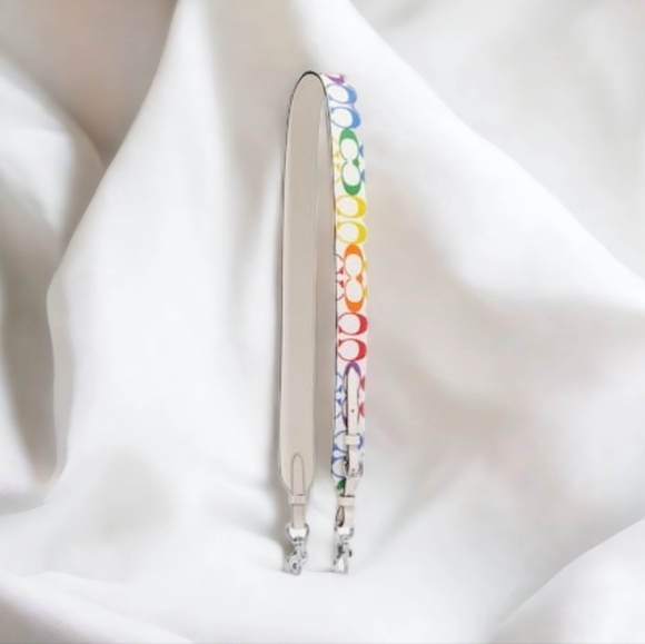 Coach Handbags - LAST ONE! coach rainbow signature bag strap